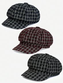 1pc Unisex Vintage Distressed Beret Hat, Fashionable And Versatile, Suitable For Men And Women, Autumn/Winter Outdoor Street Style, Great As A Gift