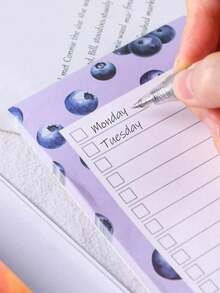 50 Sheets/Notepad Magnetic Memo Pad For Refrigerator - Multicolor - View 8