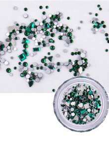 1Pc Novani Tooth Gems DIY Teeth Crystal Flat Back Glass Gemstone Multi Shaped Crystal Gem For Teeth Random Styles And Shapes