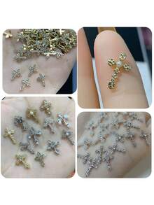 36 件 [哥特十字美甲宝石] 36 件 3D 合金朋克十字美甲饰品 - 十字金属水钻美甲饰品 美甲饰品 美甲钻 水钻 - DIY 美甲装饰 美甲用品 美甲 - 彩色 - 查看 5