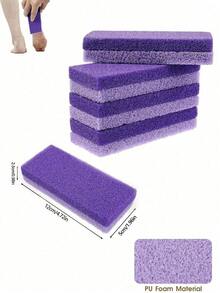 1~5pcs Foot Pumice Stone Exfoliating File, Dead Skin Remover, Foot Care Pedicure Tools, Salon Foot Scrub Pad, Rubbing Board, Pedicure Exfoliating Tool For Men And Women,Double-Sided Foot File,Volcanic Lava To Remove Dead Skin, Foot Scrub, Callus Remover For Hand And Body, Used For Household Personal Cleaning And Care Tools - Purple - View 9