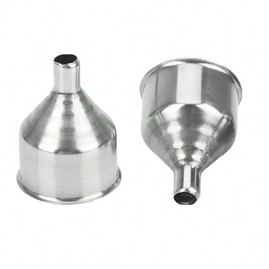 1pc Small Mouth Funnels Mini Bar Wine Flask Funnel For Filling Hip Flask Narrow-Mouth Bottles Stainless Steel - Silver - View 1