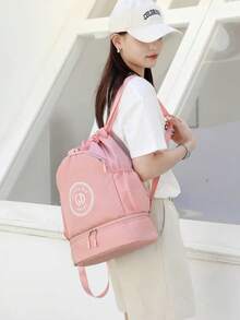 MOCHILA DEPORTIVA UNISEX, BOLSA DE VIAJE IMPERMEBLE MULTIFUNCIONAL - Rosa Tropical - Ver 2