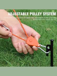 Mehrere Stücke hochsichtbare reflektierende Camping-Seile - strapazierfähige wetterfeste Polyester-Zeltleinen, Outdoor-Wäscheleine, Hundeleine, geeignet für Outdoor-Abenteuer, Wandern und Camping-Zubehör, verstärkte Nähte für sichere Befestigung, leicht und verstellbar, verstärkte Spanngurte, Must-Have für Abenteuerliebhaber