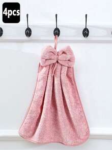 1 件简约纯色蝴蝶结手巾，超柔软吸水个性化毛巾，浴室装饰，浴室配件，多用途多功能毛巾 - 彩色 - 查看 13