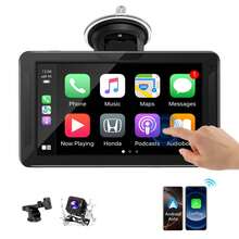 BDQ 7 Inch Car Radio Wireless Carplay & Android Auto Multimedia WIFI Video Player Portable MP5 Player+ Backup Rearview Camera - 7 Inches - View 1