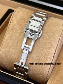 Pablo Raez A Single-Piece Classic Women's Watch Set, Featuring High-Quality Stainless Steel Silver, An Original Charming And Luxurious Dress Watch, An Elegant New Vintage Women's Watch, A Beautifully Designed Rectangular Quartz Watch, A Stylish White Dial, A High-Quality Popular Square Women's Wristwatch, 50-Meter Water Resistance, - Silver - View 11