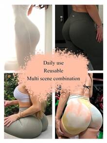 3-Inch Silicone Butt Lifting & Enhancing Shorts, Crossdressing Pants, High Waist Elastic Silicone Shorts, Durable Invisible, Unisex, Suitable For Home, Party, Halloween, Cosplay, Wedding And Photography - Multicolor - View 2