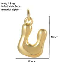 1 Piece Of Gold Gloss 26 Initials A-Z, DIY Pendant Keychain And Bag Accessory, Suitable For Ladies And Girls As A Fashionable Accessory, Gift For School, Graduation Season And Holidays