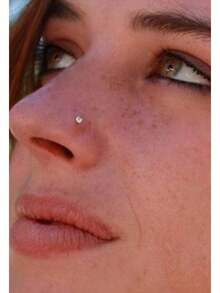 12Pcs Fake Nose Stud Fake Nose Ring Stud Fake Nose Piercing Fake Lip Ring Fake Earrings Stud Silver Gold Fake Cartilage Helix Earring Clip On Earring Hoop Fake Eyebrow Ring Fake Bridge Piercing - Multicolor - View 4