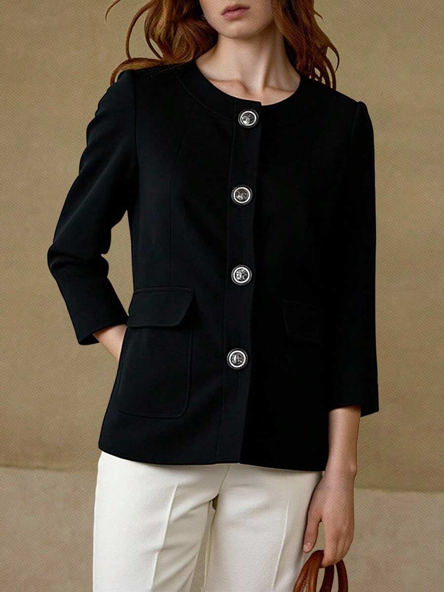 TAD Women Coats - Black - View 1