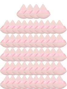 24 piezas/15 piezas/8 piezas/3 piezas Esponja de maquillaje triangular con textura suave y esponjosa, adecuada para polvos faciales y corporales. Juego de herramientas de belleza y maquillaje mixto, accesorios de maquillaje, polvos, esponja de maquillaje, regalos, regalos para mujeres, regalos de Navidad, sorteos, viajes, artículos baratos - Rosa Pálido - Ver 11