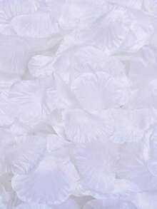 1000pcs Artificial Rose Petals Throwing Confetti, White Artificial Silk Flower Petal Romantic White Artificial Flower,For Romantic Decor, Proposal, Wedding, Anniversary Celebrations, Engagement Party Decorations Summer Birthday Gifts Beach Back To School School Supplies Room Decor,Party,Christmas