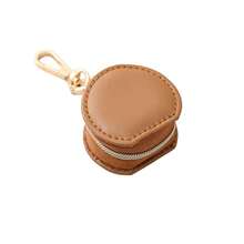 Mini organizador de joyas, estuche de viaje para joyas, cajas para pendientes, collar, anillo, bolso portátil, caja de joyas de cuero - A - Ver 9