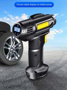 Tire Inflator Portable Air Compressor - Portable Air Pump, Accurate Pressure LCD Display, 3X Fast Inflation For Cars, Bikes & Motorcycle Tires, Balls - Multicolor - View 11