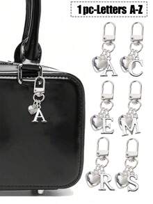 Mặt dây chuyền hình trái tim cá nhân hóa, có thể khắc chữ cái đầu, móc khóa hình trái tim, phụ kiện trang trí túi xách tùy chỉnh, quà tặng, móc khóa, phụ kiện điện thoại độc đáo, thiết kế tối giản, phù hợp với ví và điện thoại nữ, món quà hoàn hảo cho bạn bè, gia đình hoặc bạn gái, phụ kiện ngoài trời, phụ kiện dự tiệc, quà tặng, quà lưu niệm, phụ kiện trang trí túi xách nữ, phụ kiện trang trí xe hơi, quà tặng cho phụ nữ và bé gái - Nhiều màu - Xem 12