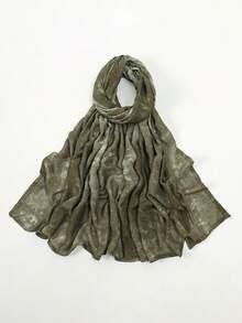 1 Pc Women Multi-Color Gradient Headscarf, Soft Modal Scarf, Versatile Elegant Fashion Wrap, Suitable For Daily Gatherings In Multiple Occasions, Scarves, Jersey Hijabs - Multicolor - View 27