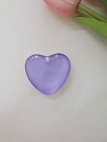 1个纯色心形可折叠便携手机支架，兼容、安卓智能手机，生日/礼物，推拉式手机支架，手机配件 - 彩色 - 查看 9