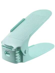 2 piezas Soporte ajustable para zapatos, Estante para zapatos de doble capa integrado, Estante de almacenamiento de zapatos de plástico, Organizador de gabinete de zapatos que ahorra espacio, Almacenamiento y organización del hogar