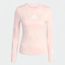 Adidas Women's W Z.N.E. LS TEE Long Sleeve T-Shirt Knit Collarless TKEA4907 - Pink - View 1