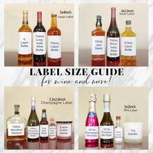 1/3/5pcs Customized Cognac Wine Label/21st Birthday Gift/30th Birthday Gift (For Men)/Printable Cognac Wine Label/Customized Birthday Label/Personalized Wine Label, Holiday Calendar - Normal - View 3