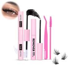 MEM 640pcs Eyelash Extension Kit, DIY Eyelash Extension Set, Individual Lash Clusters, D-Curl, Eyelash Extension Kit Includes Eyelash Glue, Remover, Fixing Gel And Applicator Brush, Easy To Self-Apply At Home (30D-40D-50D). Eyelash Extension Set, Suitable For Travel, Daily Wear (Suitable For Beginners), Wedding, Date, Party, Holiday, Also Great As Christmas/Halloween/Gift Eyelash Set. - Black - View 11