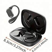 全新真无线贴耳式音乐耳机游戏耳塞视频 TWS HIFI 杜比重低音 9D 立体声高清通话耳机适用于 Android 兼容手机运动耳机智能耳机 - 掛耳式數位耳機 - 查看 3