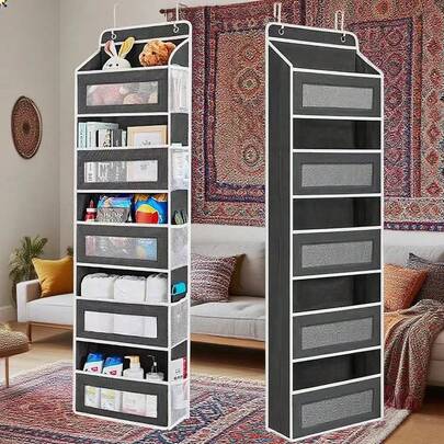 1 件壁挂式收纳袋，织物收纳袋，宿舍必备，家用壁挂式收纳袋