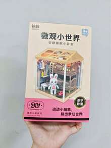 1pc DIY Miniature Rabbit House Model Kit, Micro World Bunny Cottage DIY Model, Cozy Rabbit Home DIY Set, Stitch Toys, Travel Toys, Classroom Fidget Toys, Mini Stuff, Bath Toys, Christmas Stationery, Stress Ball, Birthday Gift, Christmas Gift, Halloween Gift, Perfect Gift, Presents