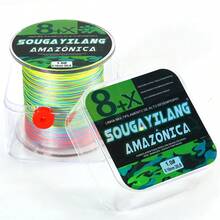 SOUGAYILANG 8股PE编织钓线，300米/328码，多色，耐用钓线。强韧耐用的8股编织钓线，300米/328码，拉力15-120磅，迷彩图案，耐用聚乙烯材质，适用于主线和海水垂钓。 - 彩色 - 查看 28