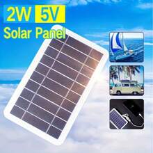 1pc Durable Magnetic Solar Charger Panel, 5V USB Output, Detachable Photovoltaic Module, Stabilized Power Supply For Power Banks, Phones, Outdoor Camping, Home, RV Use - Multicolor - View 9