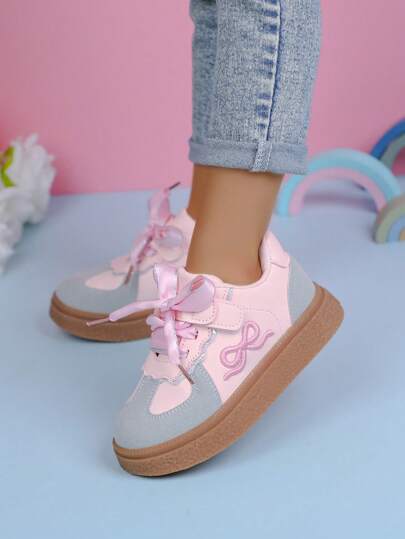 Mädchen Trainingsschuhe Kinder Sportschuhe, silberner Ballettschuh-Stil, Frühling/Herbst 2025 Neuankömmling, Kleinkind & Große Kinder