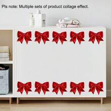 Autocolante de perete DIY - Autocolante cu funde roșii și albastre, Decor de perete autoadeziv, Autocolante pentru uși, Autocolante pentru frigider, Autocolante pentru ferestre, Material vinil, Ușor de aplicat și îndepărtat, Adeziv durabil, Acoperire fără efort a petelor, Transformare cu cost redus, Margini de lungă durată, Non-onded, Decor estetic pentru casă