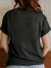 Limbus Company Meme T-Shirt For Men Women 100% Cotton T Shirts Short Sleeve Tops 1112-3 - 黑色 - 查看 2