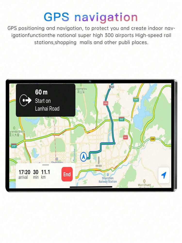 Qetupa 10.1 Inch Android 14 Tablet PC, 3GB RAM + 64GB ROM, MTK 6755 Octa-Core 1.8GHz Processor, HD (1280x800) IPS Touchscreen, Bluetooth 5.2 And 802.11ac WiFi 5, GPS, 2MP Front Camera And 5MP Rear Camera, 6000mAh Large Battery, No SIM Card Support, Supports Reading And Gaming. Lightweight And Portable, Enjoy Entertainment Anytime Anywhere. - Blue - View 6