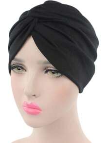 Chemo Sleep Turban Headwear Scarf Hat For Cancer Patient Hair Losshalloween - Lake Blue - View 5