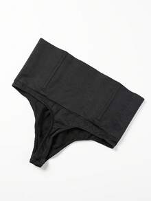 High Waisted Women Tummy Control Shapewear Thong Panty Waist Trainer Body Shaper Pants Compression Shaping Briefs Underwear Underpants Lingerie Knickers Corset Boned - màu đen - Xem 11