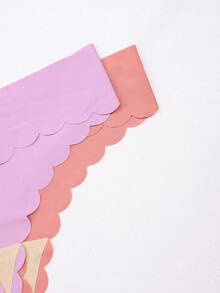 5 piezas de bragas sin costuras de seda con diseño de concha para mujeres, tangas de cintura baja delgadas y sexys, de secado rápido