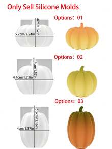 1PC 3D Pumpkin Candle Silicone Mold, Halloween Series Lantern Decor Ornament Aromatherapy Candle Making Mold, DIY Art Gifts Home Decor, Party Decoration