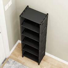 可调节 4/6/8 层金属鞋架 - 免工具组装节省空间的鞋子收纳架，适用于入口、宿舍和壁橱 | 坚固的多层运动鞋收纳架，适合男士/女士 | 白色/黑色纤薄现代设计 - 可容纳 12-24 双鞋子 | 防滑防锈 - 非常适合公寓和小空间！ - 彩色 - 查看 5