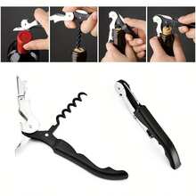 Multifunktionell flasköppnare med sjöhäst - spiralluftare med dubbelt huvud och ölöppnare, ergonomiskt handtag, 7 färger tillgängliga, lämplig för camping, picknick, fester, hemma- och utomhusbruk, modernt köksredskap, trendigt kökstillbehör