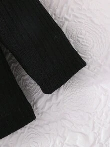 3件套女婴心形印花圆领罗纹长袖上衣搭配简约针织日常裤