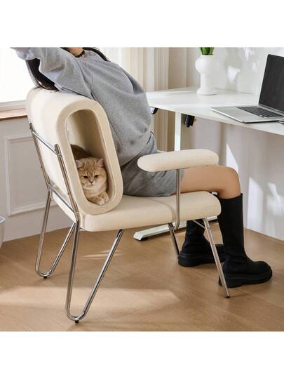 Walhai Appearance er Armchair Pet Friendly Armchair, Provides Sanctuary Cats Small Dogs, Anti Cat Scratch Fabric, Single Sofa, TV Stoel Living Room view 4