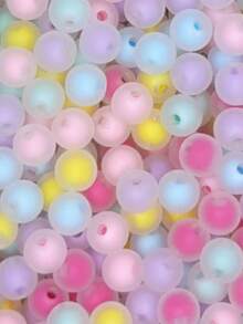 200 Pearl Beads 8mm Mix Colors Beads Crafts Jewelry - 400 單位乳白色和啞光 - 查看 3