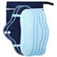 8pcs Girl's Washable Nursing Pads Set, Reusable And Portable, Comes With A Storage Bag, Girl's Must-Have