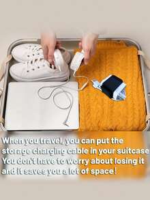 充电线整理器，户外旅行线夹，兼容苹果/安卓充电器 - 彩色 - 查看 6