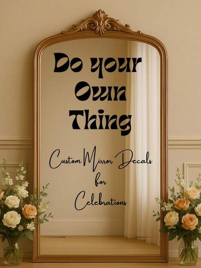 Customized Mirror Sticker Wedding Decal - Welcome To Our Love Story Wedding Sign Mirror Decal And Sticker - Customizable Size Sign Decal Vinyl Transfer Tape-Wedding Sign Decor DIY Wedding Decals - Customizable Names - For Mirror, Acrylic