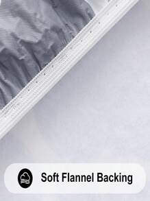 1 件长方形桌布，防水弹力桌布，适用于 6 英尺桌子，可擦拭法兰绒底乙烯基桌布，适合野餐、露营、室内、室外、圣诞餐桌装饰