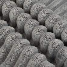 Oversized L-Shaped Modular Sofa - Modular Sofa With Soft, Deep Seat, No Assembly Required, Available In Multiple Colors, Memory Foam Cushions And Springs, Imitation Rabbit Fur Texture, Modern Living Room Furniture For Large Spaces, Space-Saving Design, Easy-To-Clean Fabric, Luxury Sofa For Apartments And Homes, Classic Minimalist Style, No Wooden Parts, Soft And Comfortable, Boneless Modular Sofa, Curved Sofa For Living Room, Single Sofa Bed Foldable, Compression Sofa - Xám - Xem 3