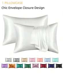 北欧丝绸枕套白色黑色灰色蓝色床装饰枕套奢华舒适家居床上用品套（卧室装饰）-秋季装饰枕套枕套靠垫套靠垫套 - 彩色 - 查看 19